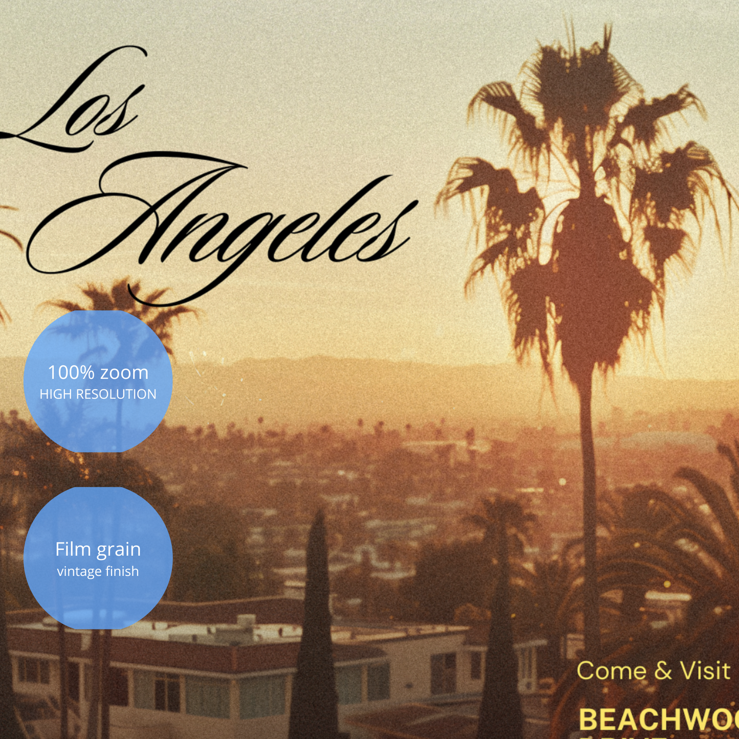 Los Angeles Poster - Hollywood Hills