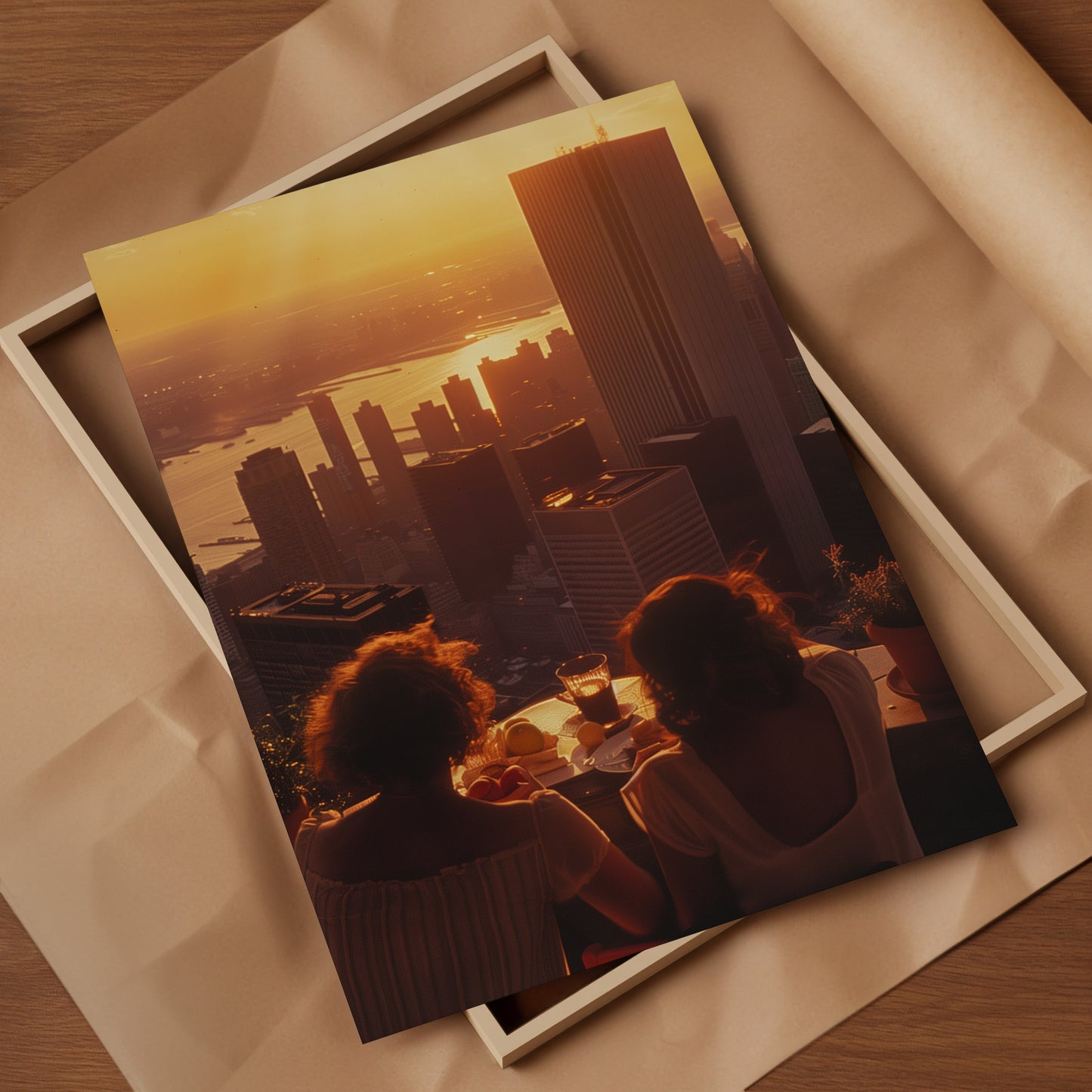 New York Poster - Breakfast view