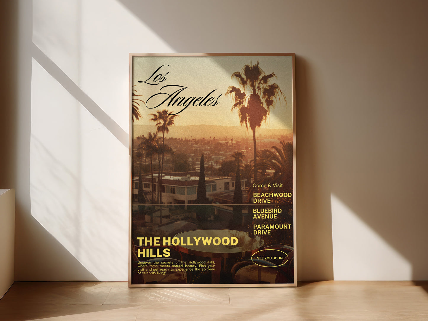 Los Angeles Poster - Hollywood Hills