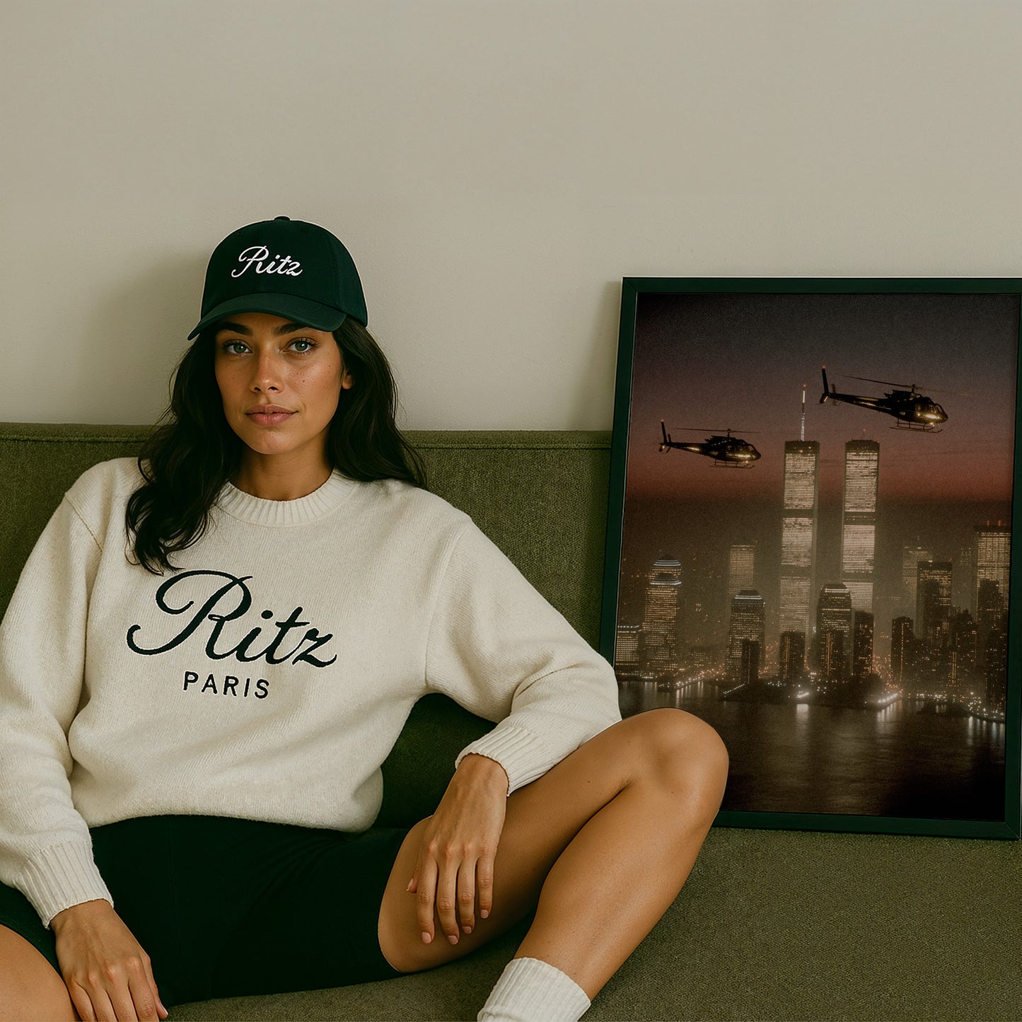 NYC HELI VIEW PRINT