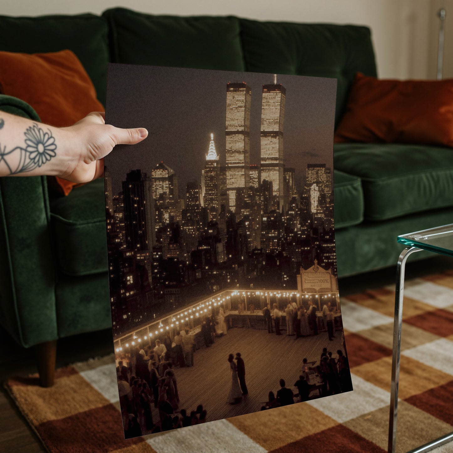 NYC ROOFTOP VIEW PRINT