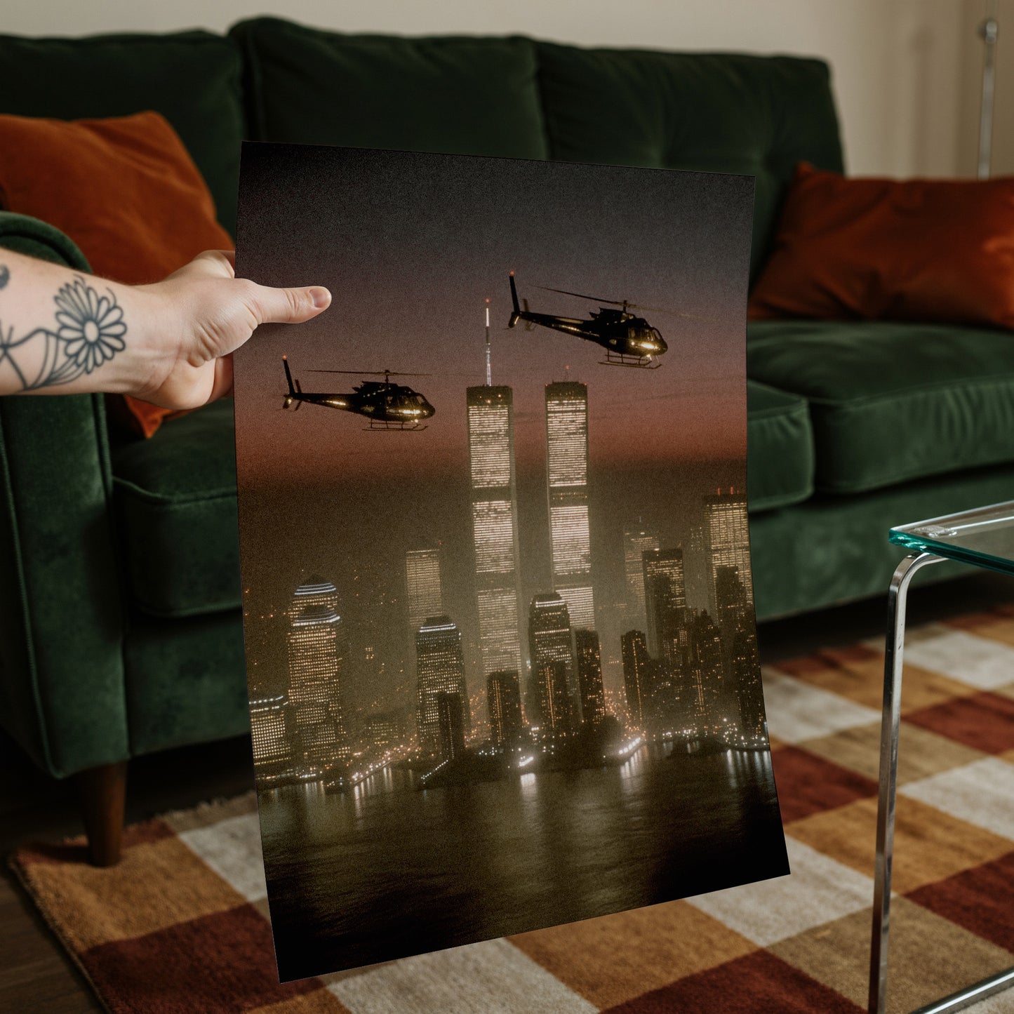 NYC HELI VIEW PRINT
