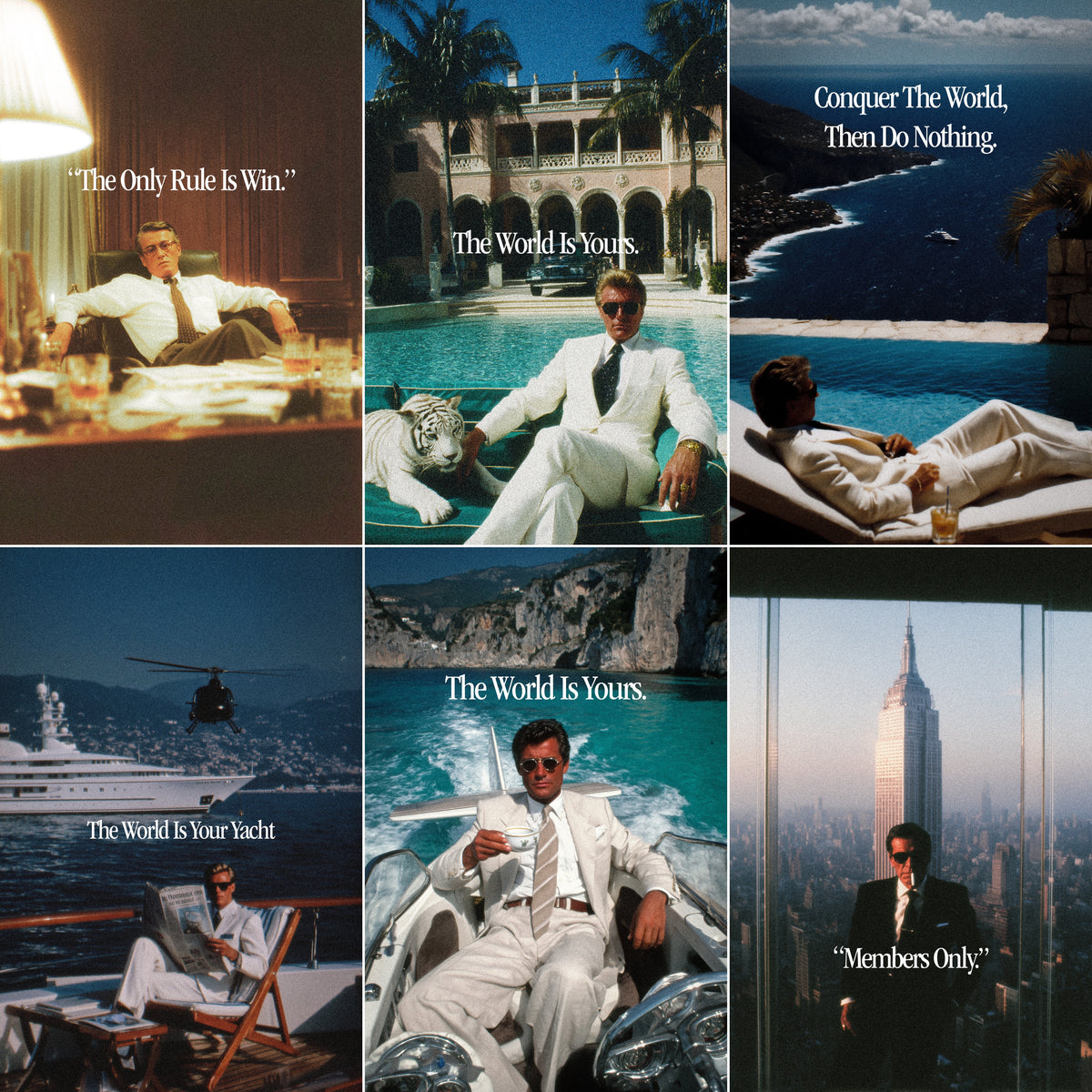 RULE THE WORLD · 6 SCREENSAVERS