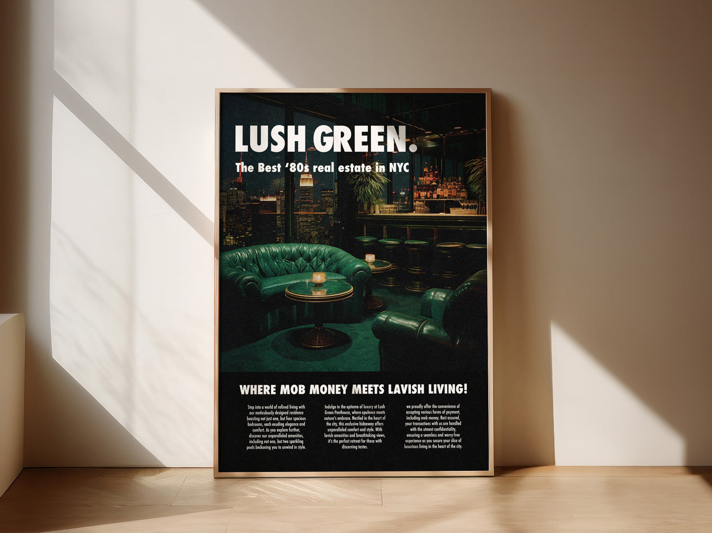 80s ad poster - Lush green