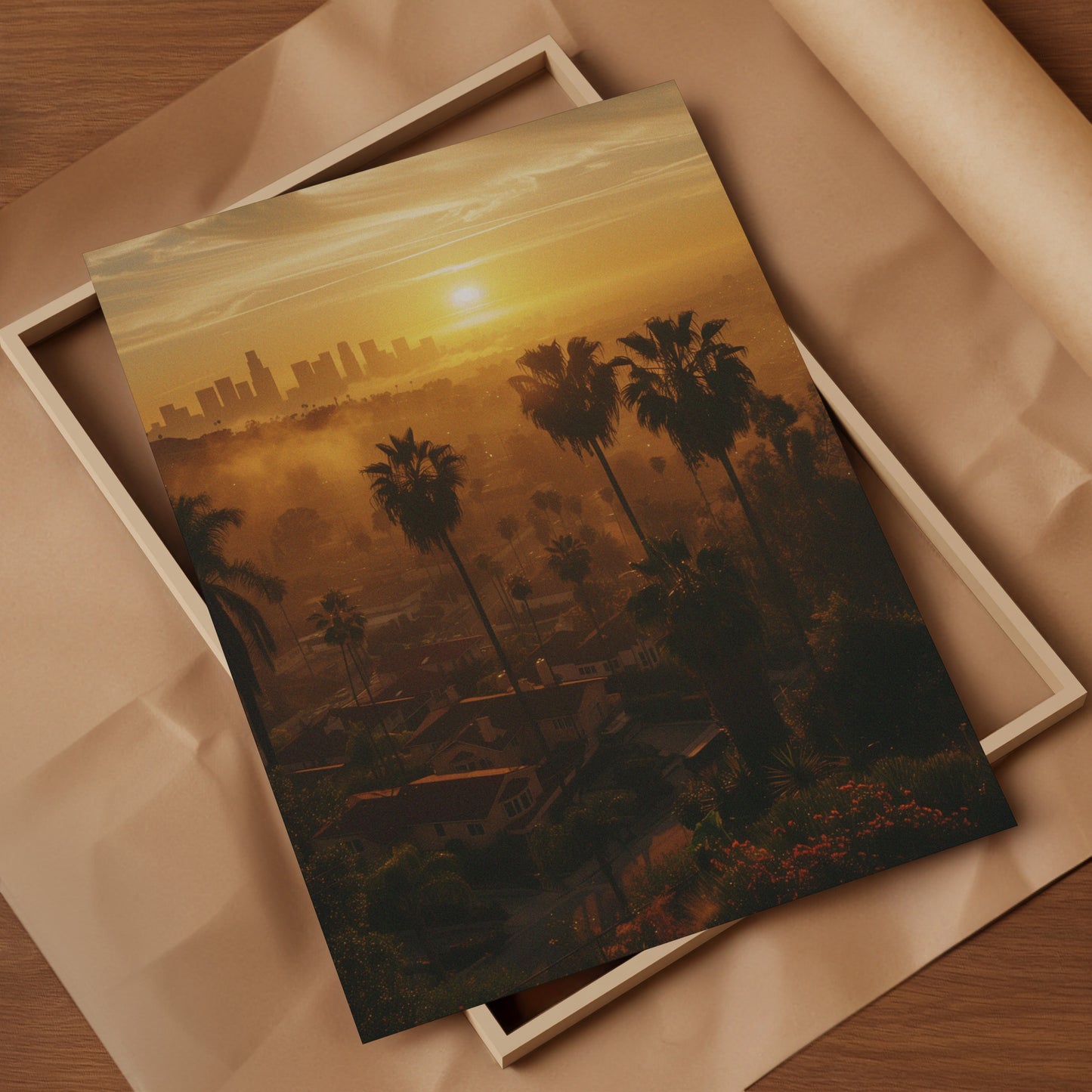 Los Angeles Poster - Nostalgia sunset