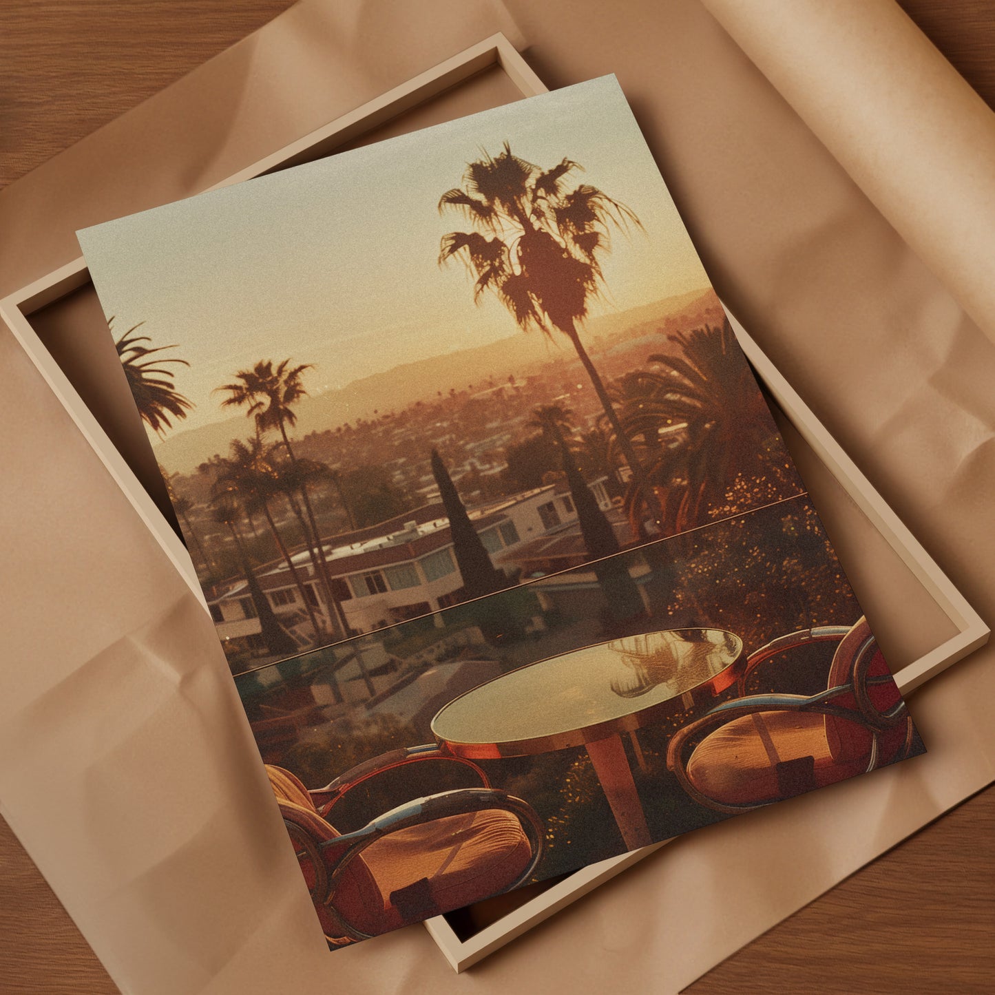 Los Angeles Poster - Hollywood hills