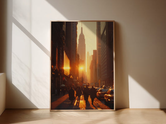 New York Poster - Street view