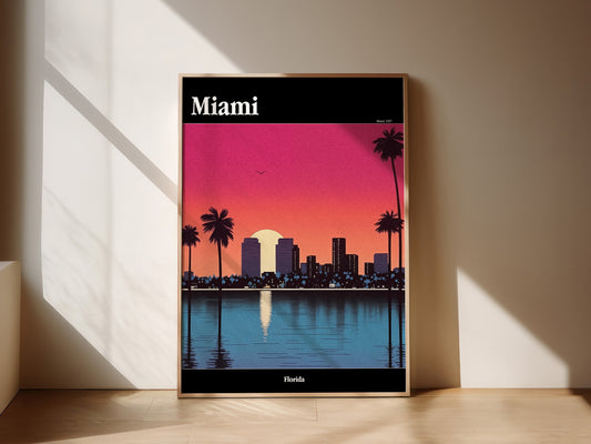 Miami Poster - City Nostalgia