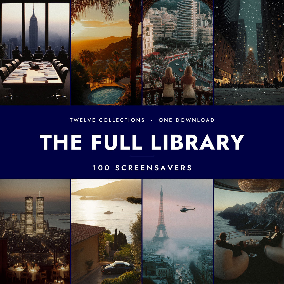 THE FULL LIBRARY · 100 SCREENSAVERS